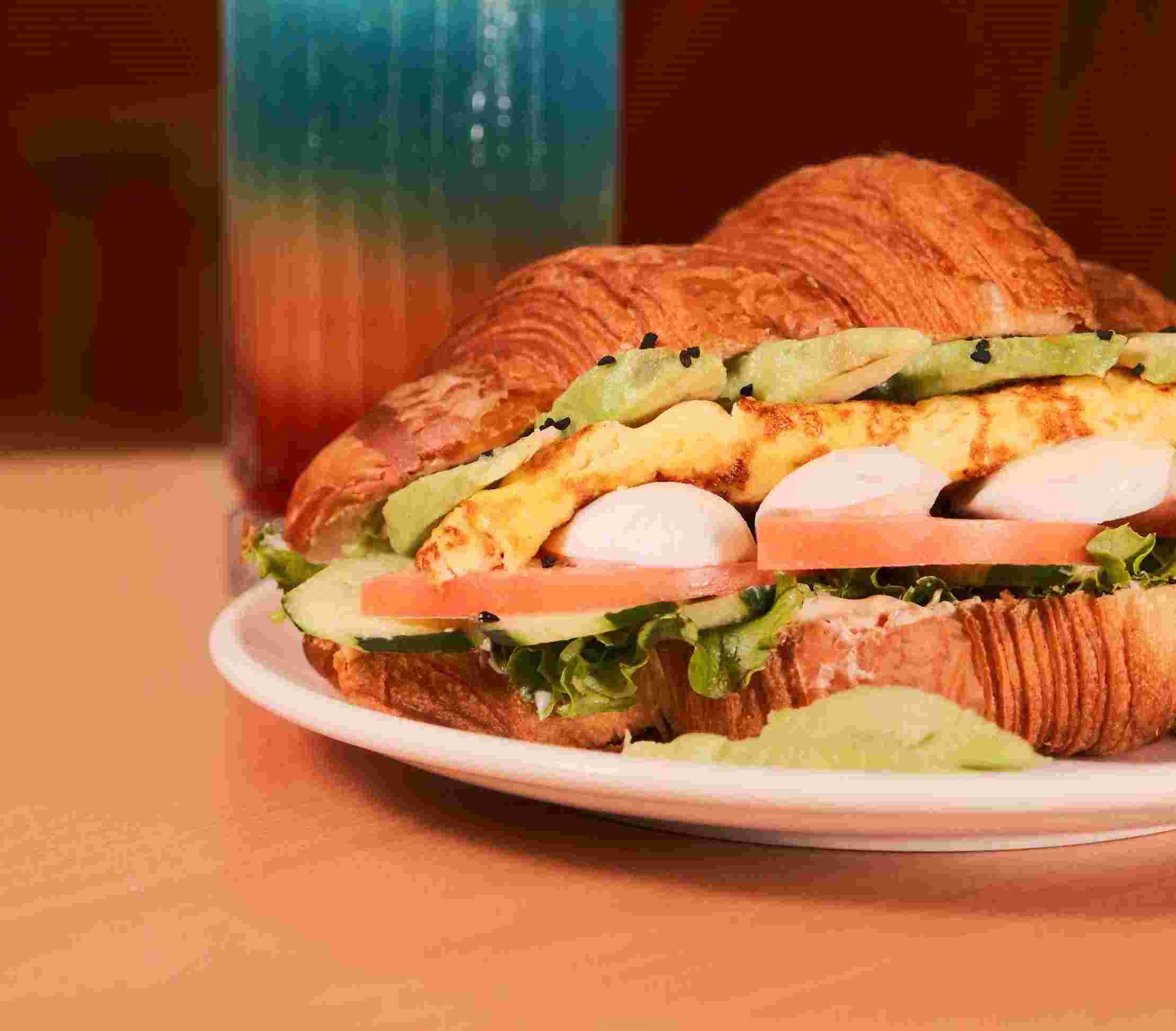 Avocado and Egg Croissant
